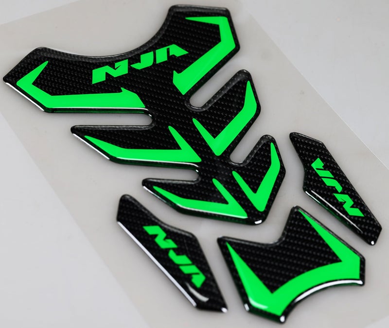 REVSOSTAR 5D Real Carbon Fiber, Motorcycle Decal Vinyl Tank Protector, Fuel Knee Grip Decal, Tank Pad for NJ 250 300 2008-2016, Offering an Alternative nj Tank pad - Image 2
